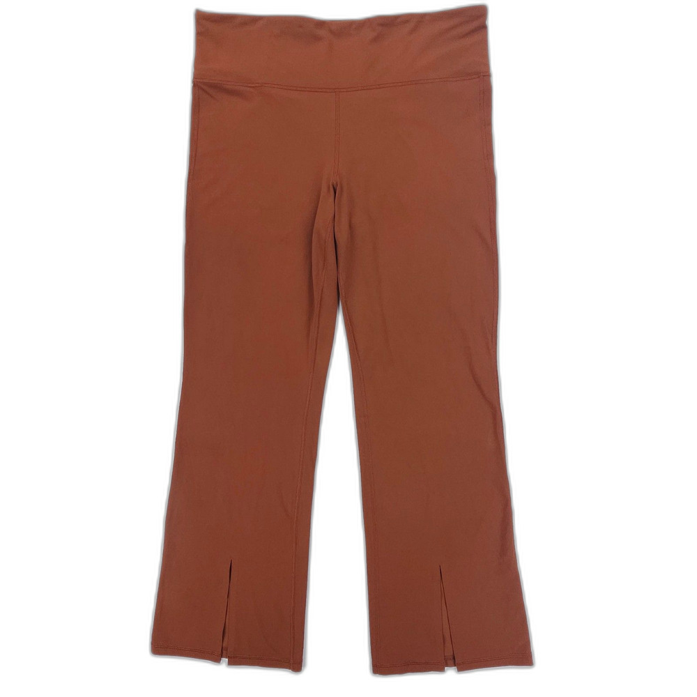 NEW Athleta Elation Ultra High Rise Split Flare Pant Ancient Mahogany Athleisure